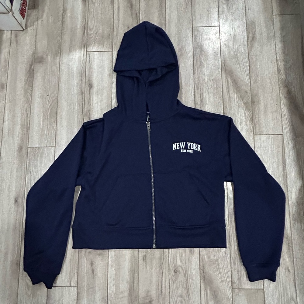 cropped new your forever 21 zip up